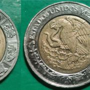 Mexico 2 pesos, 1995 1997 2002 2004 2005 2006 2007 2012 2017 2018 ***/