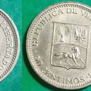 Venezuela 50 céntimos, 1965 ***/
