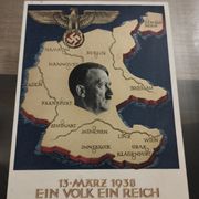 Rijetka Promidzbena karta Fuhrer 13 Mart 1938!!! Dobra kvaliteta!!