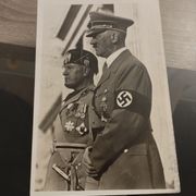 Vrlo Rijetka Promidzbena karta Adolf Hitler i Benito Mussolini!!!! RRRR