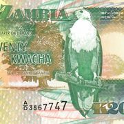 Novčanica / ZAMBIJA  20 kwacha 1992g. / P-36b UNC