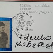 Dinamo-Zagreb, Zdenko Kobešćak, igrač i trener, originalni autogram