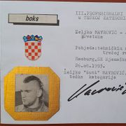 Boks, Željko Mavrović , originalni autogram