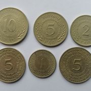 SFRJ 1 , 2 , 5 , 10 dinara FAO , 5 dinara pobjeda nad fašizmom