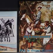 P10: Ekv. Gvineja (1975), Cervantes, Don Quijote, komplet blokova (MNH)