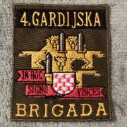 HV  / vojna oznaka / 4. gardijska brigada / vezena
