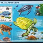 F21: Angola (2008), kornjače, atraktivan blok (MNH)