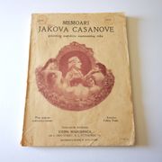 MEMOARI JAKOVA CASANOVE ( 1921.g.,KNJIŽARA JOSIPA MAROHNIĆA,PITTSBURGH,USA)