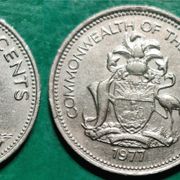 Bahamas 25 cents, 1977 W/o mintmark rijetko ***/