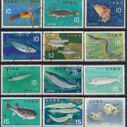 JAPAN 908-919,poništeno,ribe