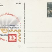 Hrvatska - 2001 - dopisnica sa plać.poštarinom/tematika most