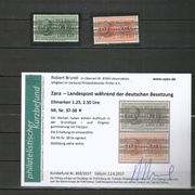Zara, njemačka okupacija Zadra, certifikat