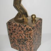 Zlatko Zlatić : " NOGOMETAŠI " - skulptura , bronca