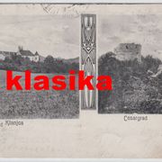 NOVIDVORI KOD KLANJCA - CESARGRAD - stara razglednica , putovala 1905.g.