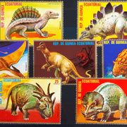 S26: Ekvatorijalna Gvineja, dinosauri, atraktivan komplet (MNH)