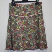 H&M Dubster suknja maslinaste boje/cvjetni print, vel. 152
