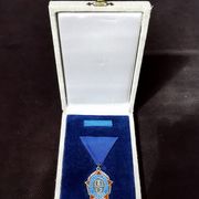 Medalja unutrašnjih poslova Zagreb za 20 godina službe - srebro