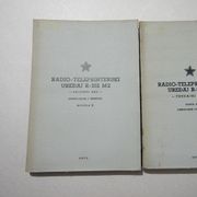 JNA - RADIO TELEPRINTERSKI UREĐAJ R102 M2 ( 1971.g.). , dvije knjige
