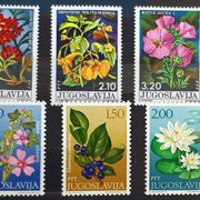 Š42: Jugoslavija (1971, 1975), kompleti Cvijeće, nerabljeno (MNH)