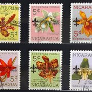 S74: Nikaragva (1965), Orhideje, komplet, pretisak Izviđači (CTO)