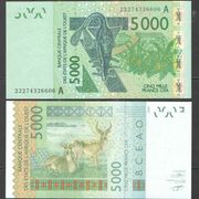 WEST AFRICA - OBALA BJELOKOSTI - 5000 FRANCS - 2003 - UNC