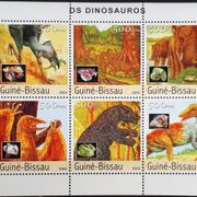 S59: Gvineja Bisau (2003), Dinosauri, prahistorija, minerali, arčić (MNH)