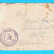 WW2 Partizanska pošta Štab I Dalmatinske Proleterske Udarne Brigade * Split
