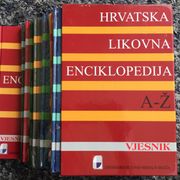 Hrvatska likovna enciklopedija A-Ž, 1-8, (8 color knjiga u kutiji)
