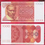 JUGOSLAVIJA  1000  DINARA 1990 / 1991  - No 2242   UNC