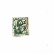 Briefmarke deutsches reich 6 pfennig  luftschutz 1937