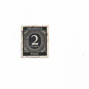 Briefmarke deutsche post 2 pfennig 1946