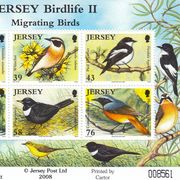 ENGLESKA Jersey blok 72,neponišteno,ptice