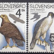 SLOVAČKA 195-197,poništeno,falc,ptice