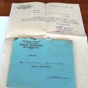 Pismo Novi Vinodoloski, Frano Mudrovčić građevno poduzeće, 1935!