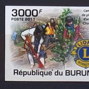 L99: Burundi (2011), Humanitarne organizacije, nezupčani komplet (MNH)