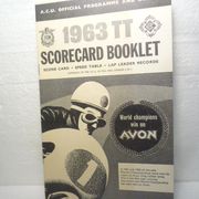 MOTOCIKL  UTRKA  1963  TT  SCORECARD  BOOKLET ***HCOLLECT
