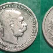 1 corona, 1893 srebrnjak ****/