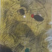 Josip Restek, akvarelirani bakropis iz 60-tih, 59x37,5, potpisan