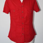 H&M L.O.G.G. košulja crvene boje/bijele točkice, vel. 38