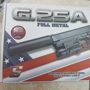 AIRSOFT GALAXY G 25 A Full METAL / prigušivač i laser Pištolj