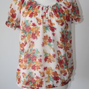 Manguun bluza bijele boje/šareni cvjetni print, vel. 42