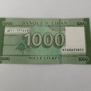 LIBANON 1 000 LIVRES UNC