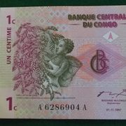 Kongo 1 centim 1997g UNC serija AA