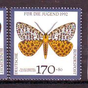 Njemačka 1992 leptiri  Mi.No. 1602-06 MNH