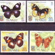 TUVALU  leptiri (4) MNH