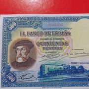 Replika -reprodukcija--500 peseta 1935--unc