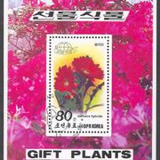 Sjeverna Koreja, 1989, Flora, Cvijeće - Gerbera hybrida