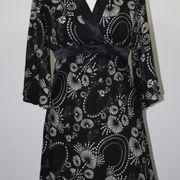 Dorothy Perkins bluza/tunika crne boje/bijeli print, vel. 38/40