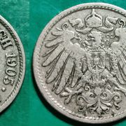 Germany 10 pfennig 1905 "A" 1908 "D" 1912 "D"  ***/