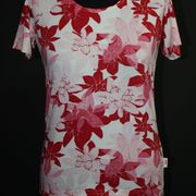TCM majica bijele boje/cvjetni print, vel. S/M
